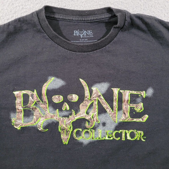 Bone Collector Shirt Mens Small Black Hunting Outdoor Gorpcore Country Tee - Picture 3 of 9